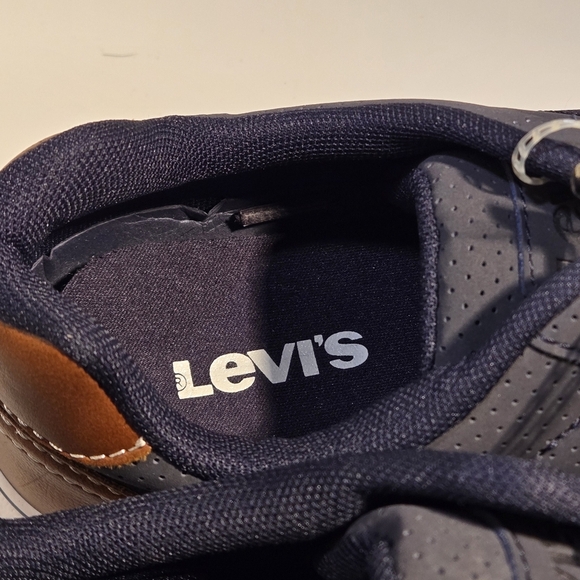 Levis Miles Preference Men’s Navy Blue / Brown Fashion Sneakers Size 8 - Picture 10 of 16